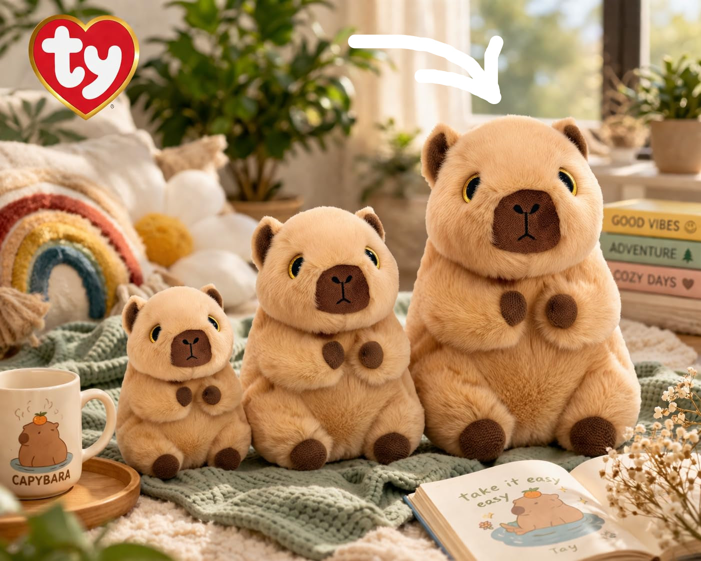 Ty Beanie Bellies Lara The Capybara 43Cm