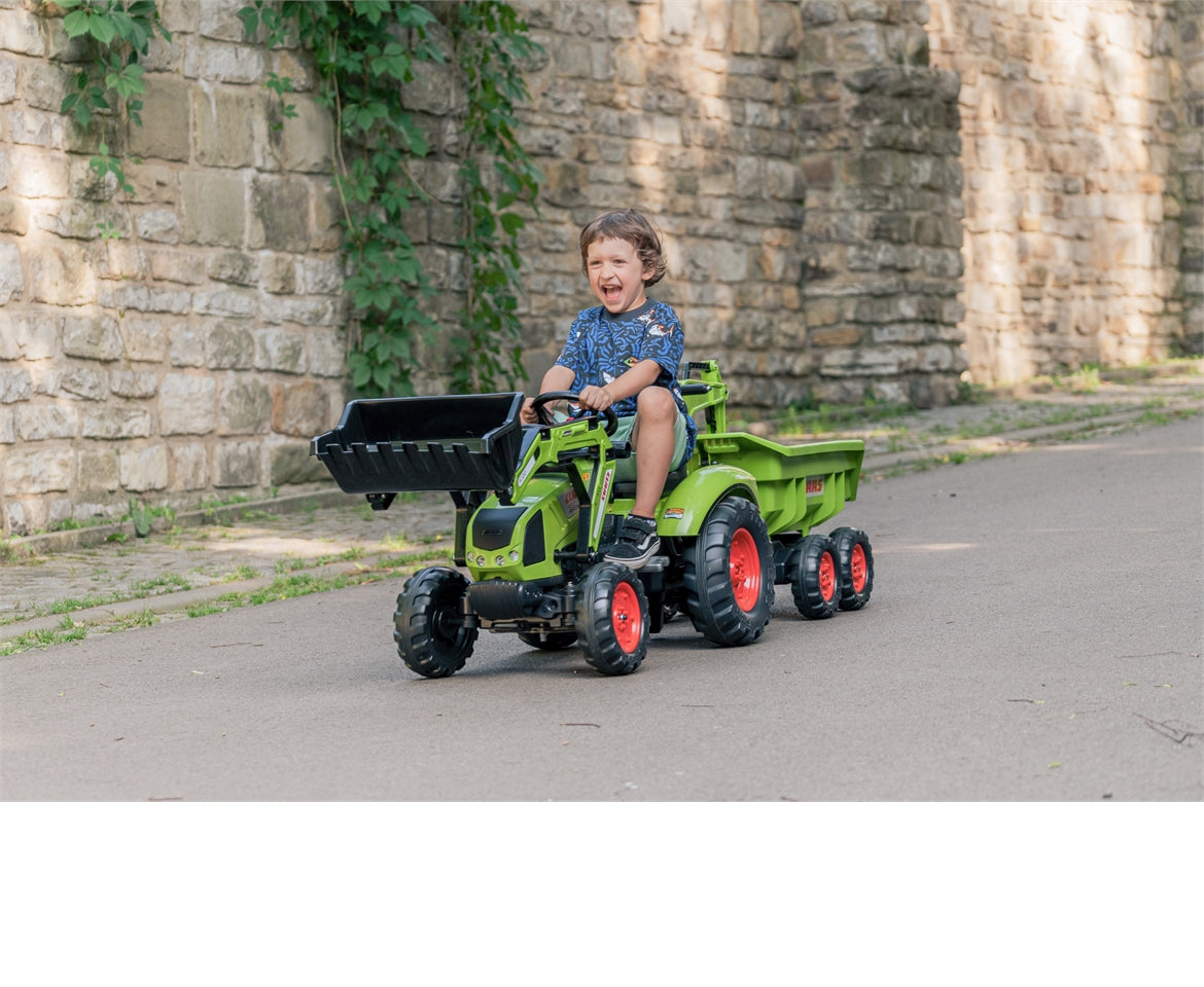 Claas Backhoe With Excavator And Maxi Tilt Trailer