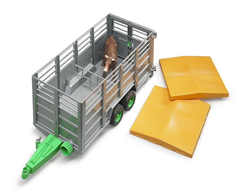Bruder Livestock Trailer With 1 Cow