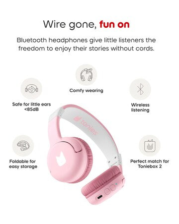 Tonies Bluetooth Headphones In Pink