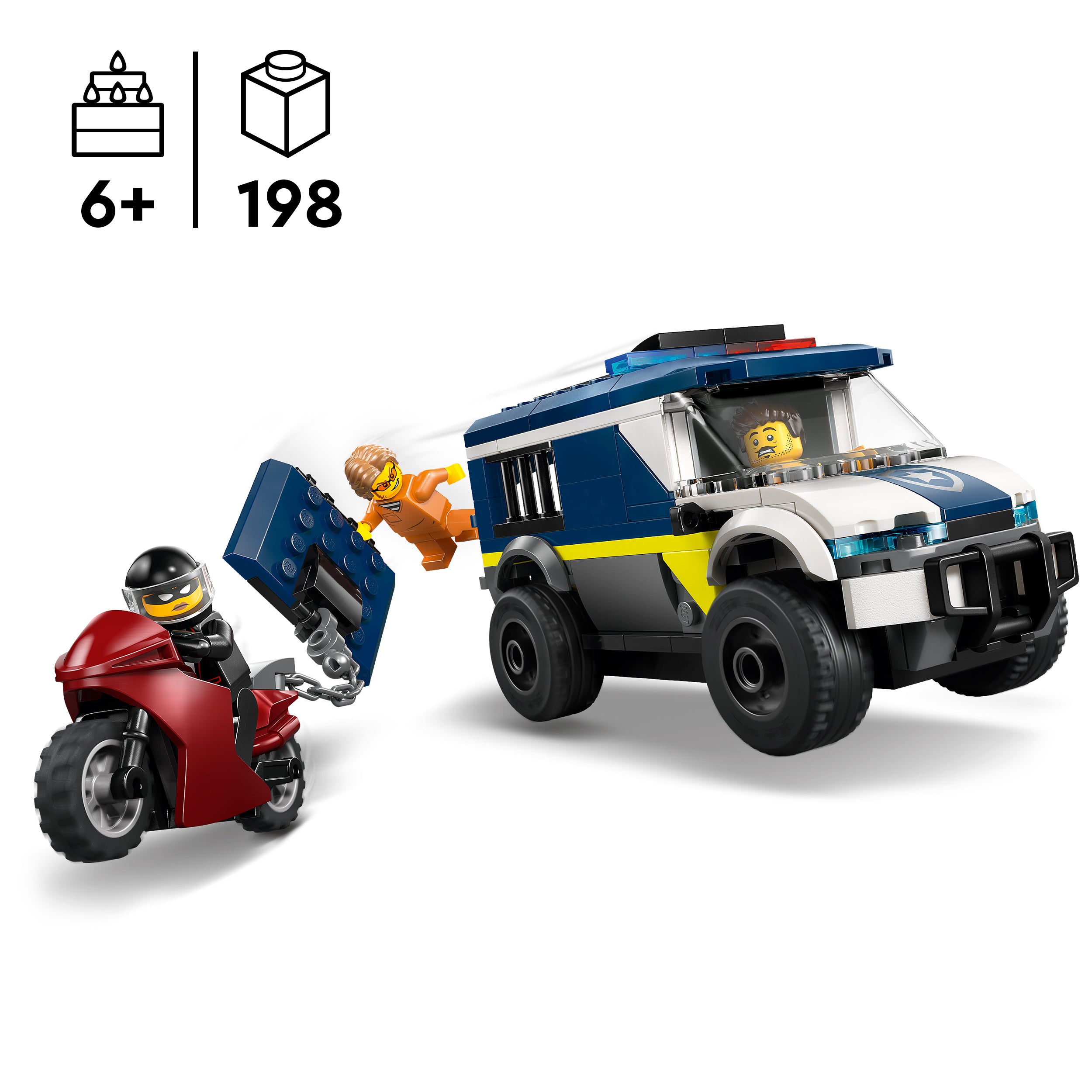 Lego® City Police Prisoner Transport Van Building Toy 60479