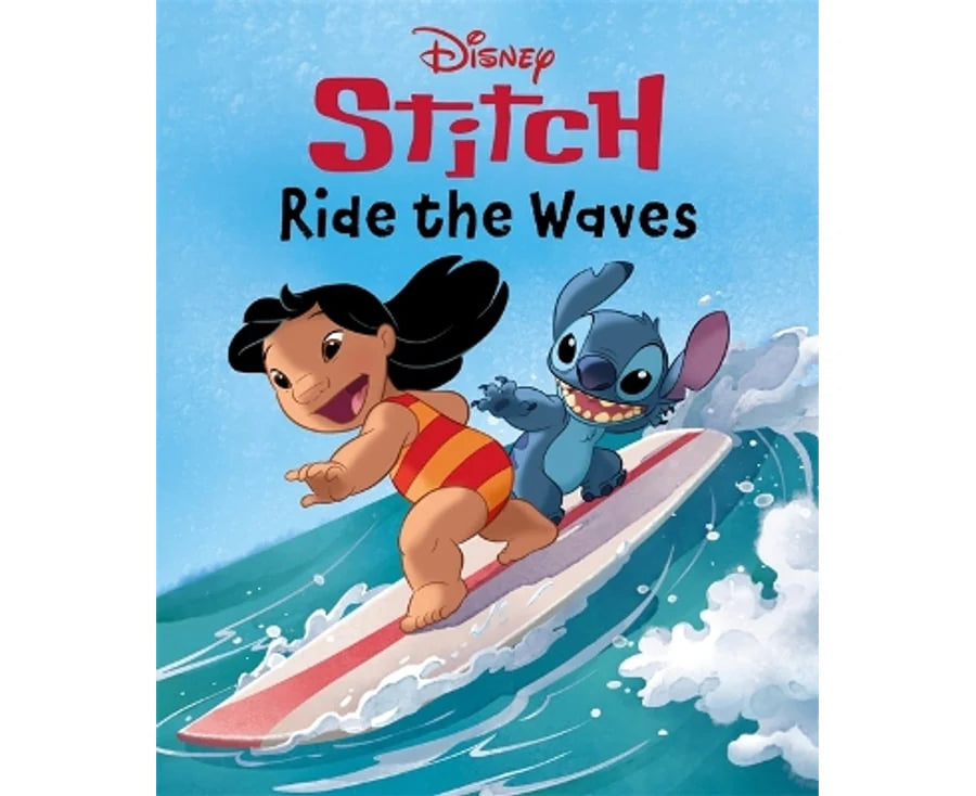 Disney Stitch: Ride The Waves Paperback Book