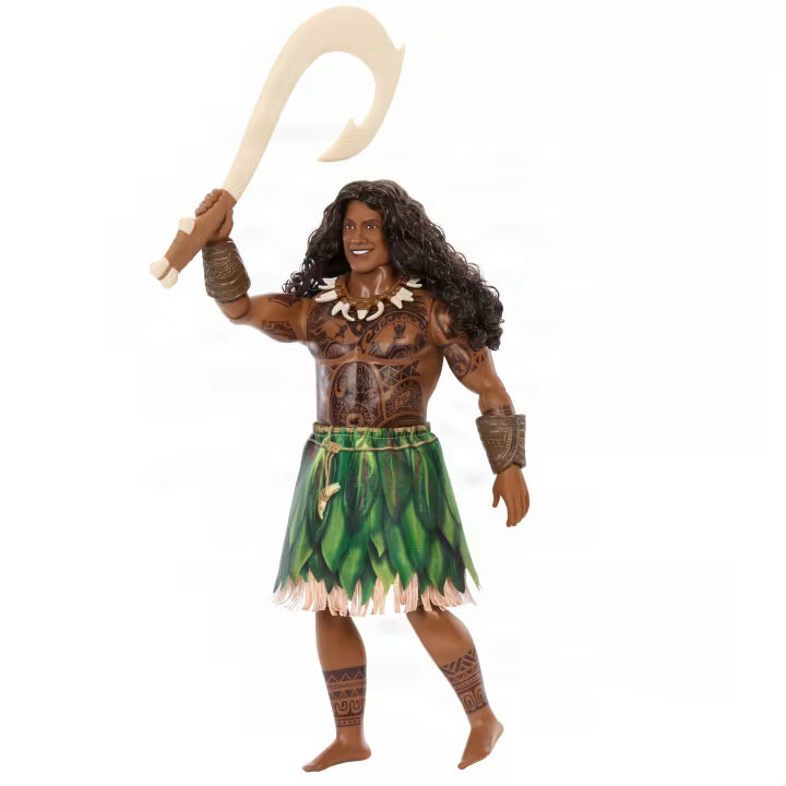 Disney Moana Maui Doll With Removable Fashion & 4 Accessories, Inspired By Live Action Movie