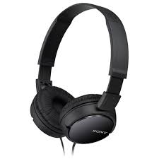 Black Supra Aural Closed Ear Headphone