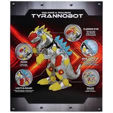 Walking Roaring Tyrannobot Robo Dino Toy 35H Cm