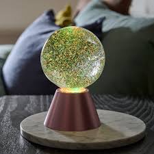 Cosmic Glow Colour Change Glitter Ball Lamp