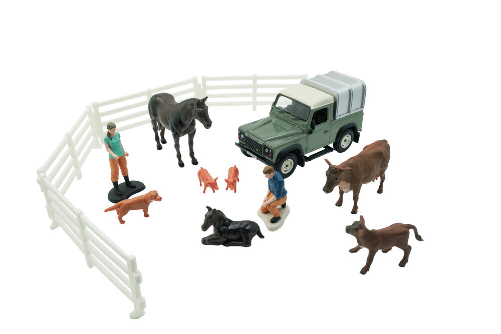 Britains 1:32 Land Rover Vet Set