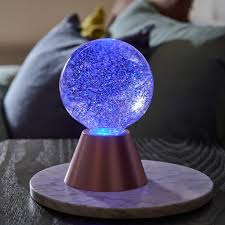 Cosmic Glow Colour Change Glitter Ball Lamp