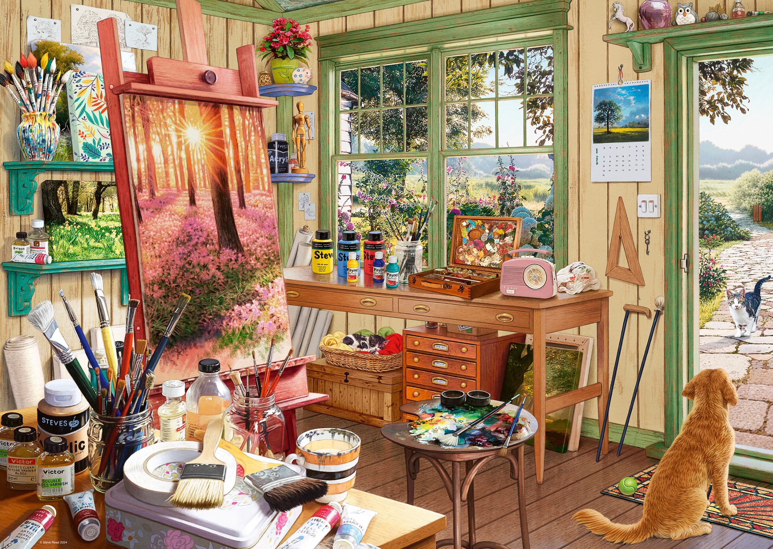 Ravensburger My Haven No.11, The Artist’s Shed 1000 Piece Jigsaw Puzzle