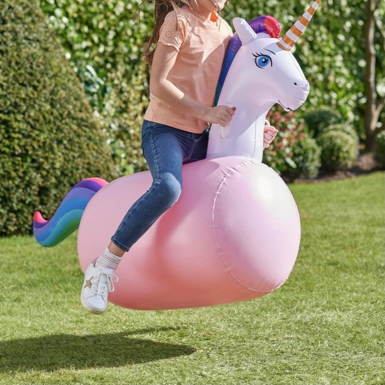 Pocket Play Inflatable Unicorn Hopper