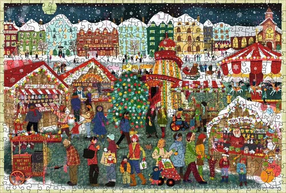 Jigsaw Puzzle Christmas Market - 1000 Pieces Puzzle