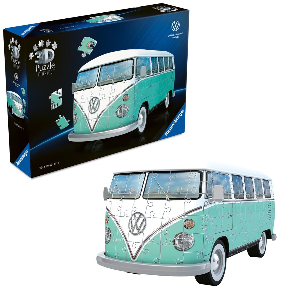 Ravensburger Volkswagen T1 Bulli 3D Puzzle, 108Pc