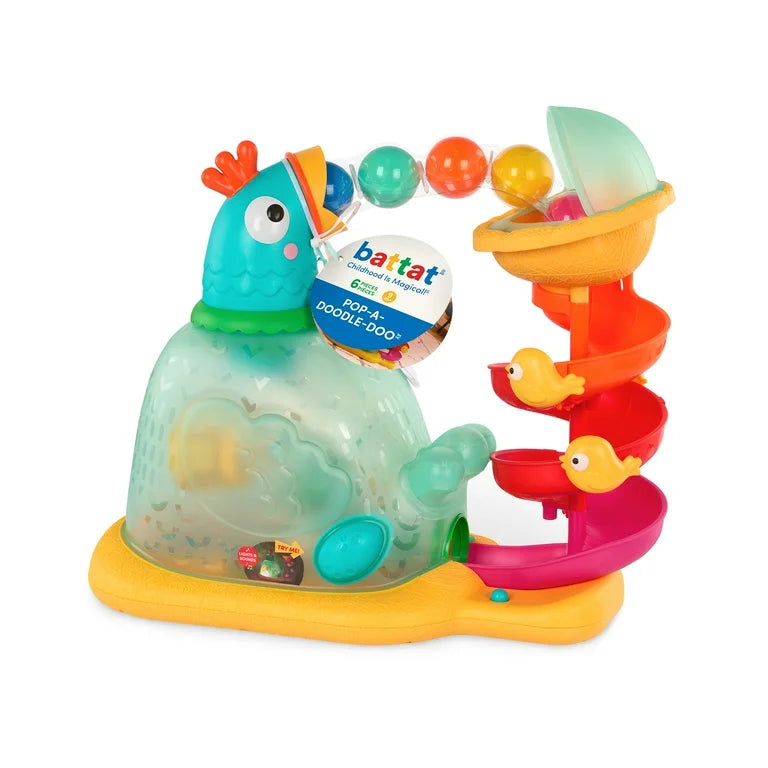 Battat Pop-A-Doodle-Doo Musical Chicken Ball Popper