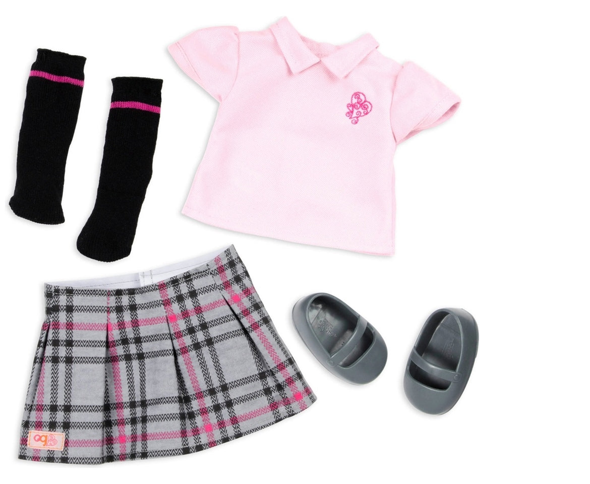 Our Generation Deluxe Poseable School Doll & Book Hally