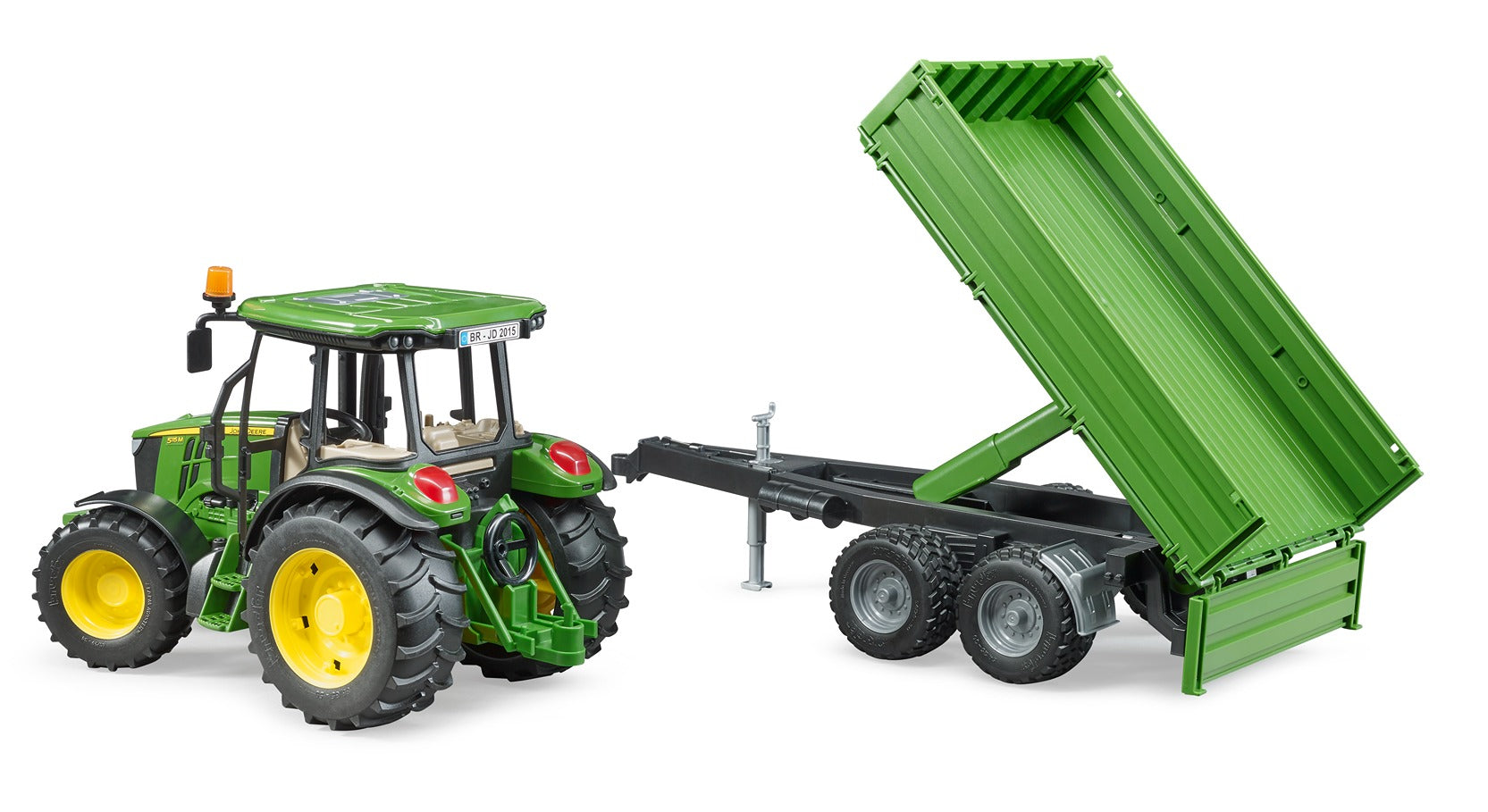 Bruder 1:16 John Deere 5115M Tractor With Tipping Trailer