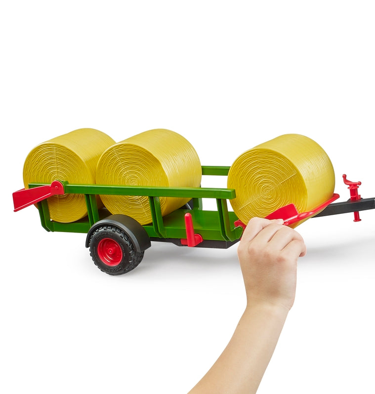 Bruder 1:16 Self Loading Bale Trailer With 3 Bales