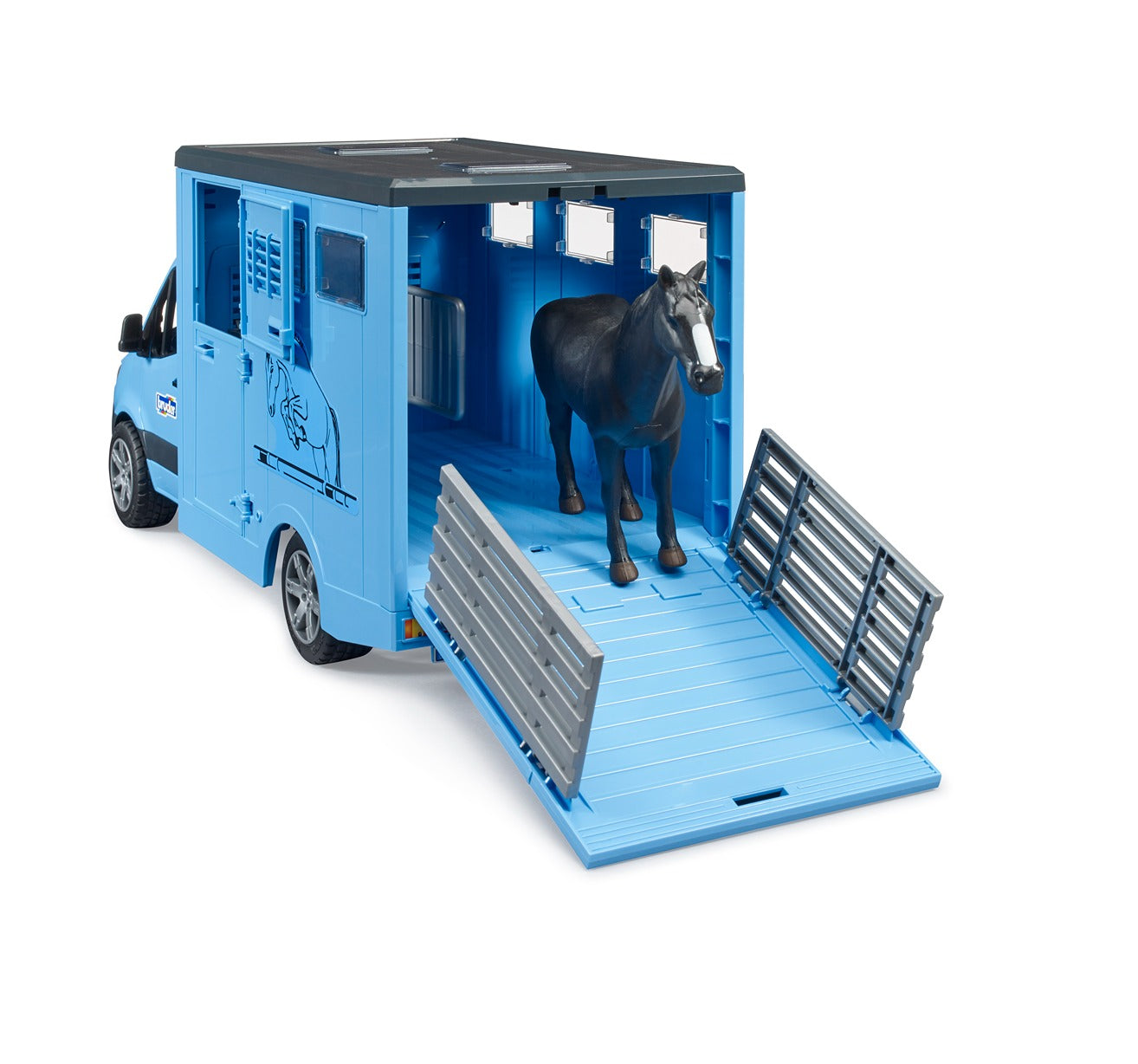 Bruder Mb Sprinter Animal Transporter W/1 Horse
