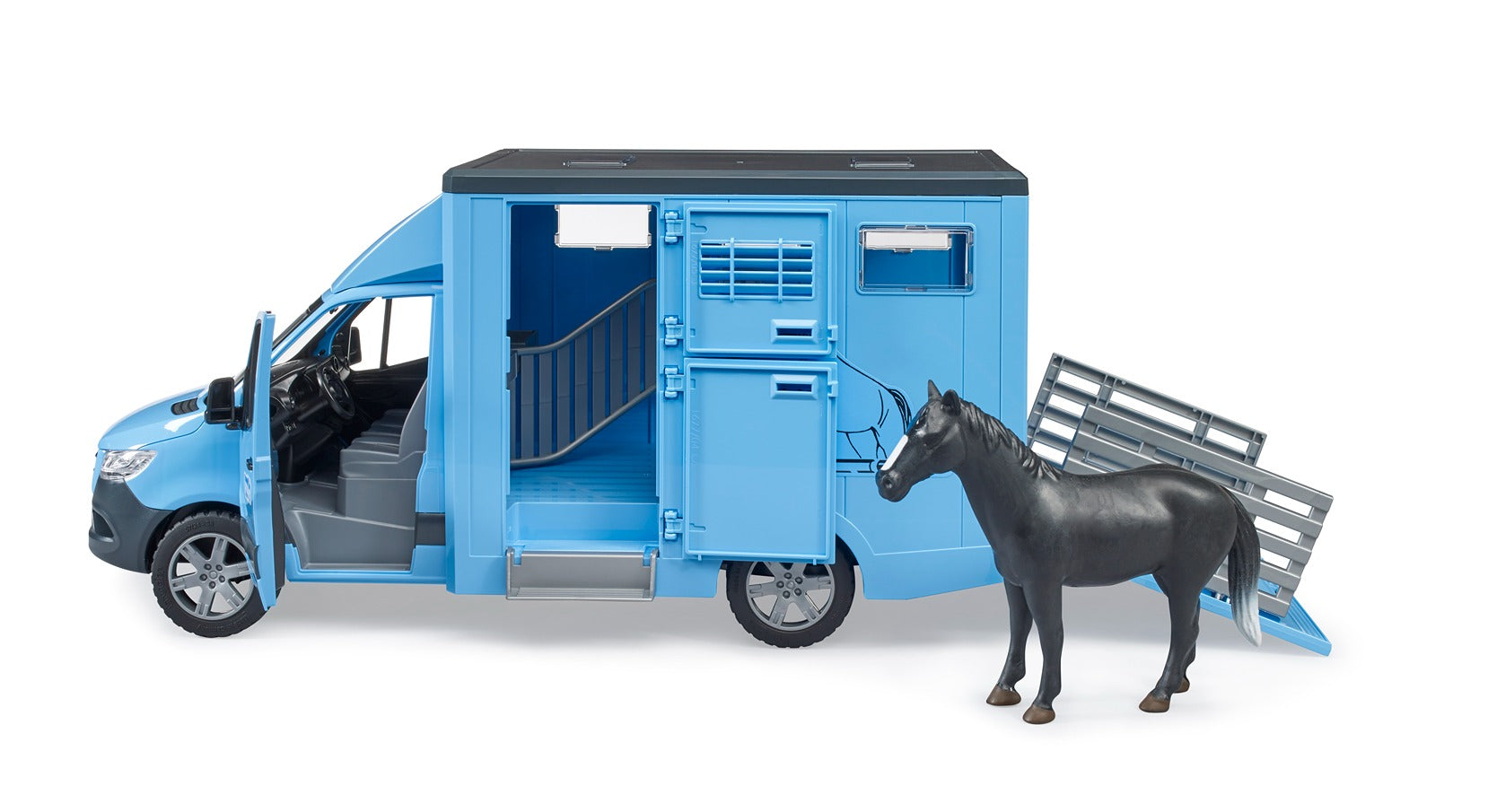 Bruder Mb Sprinter Animal Transporter W/1 Horse