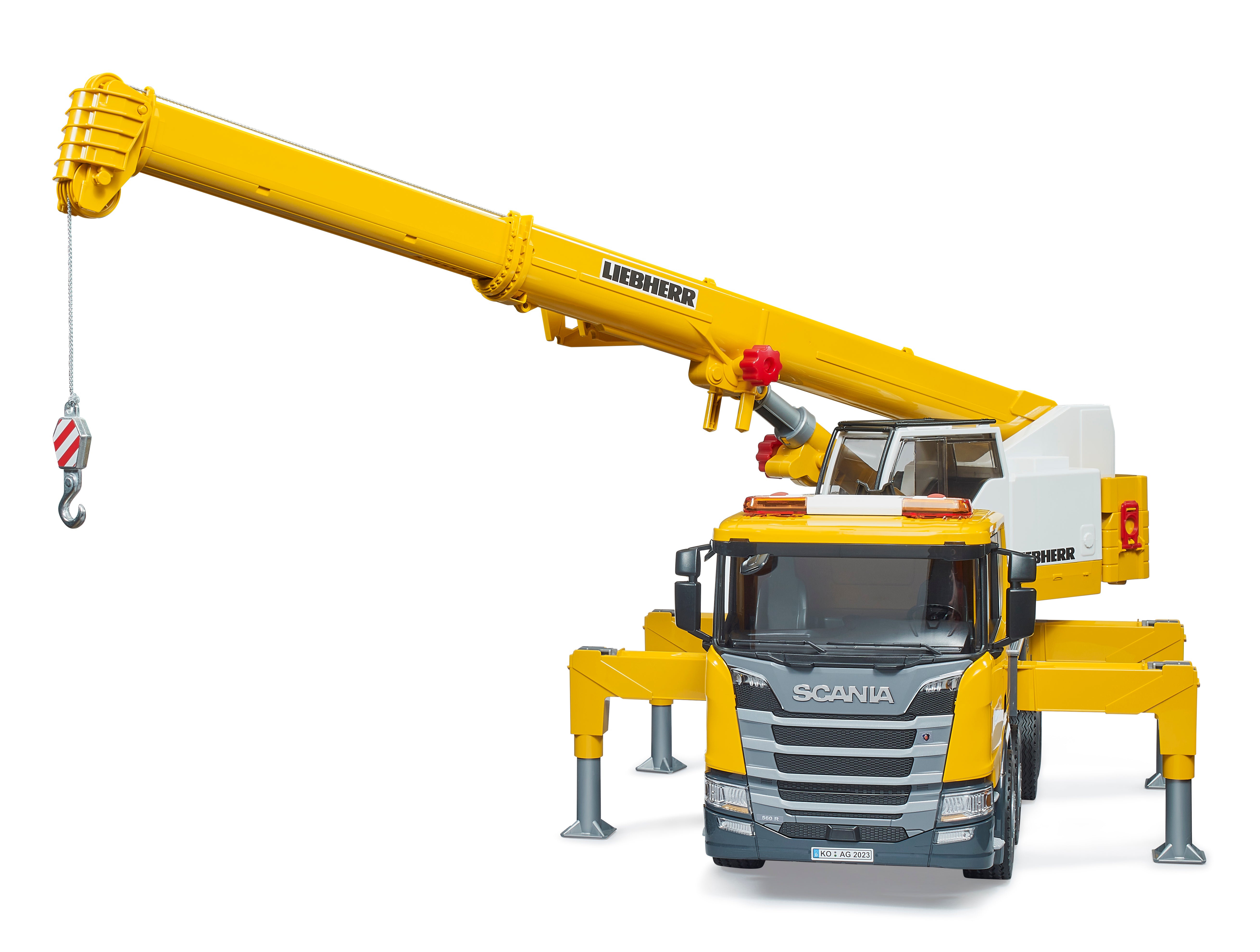 Bruder Light And Sound Scania Super 560R Liebherr Crane Truck Toy