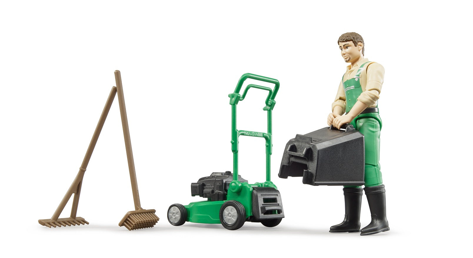 Bruder Gardener With Mower & Accessories