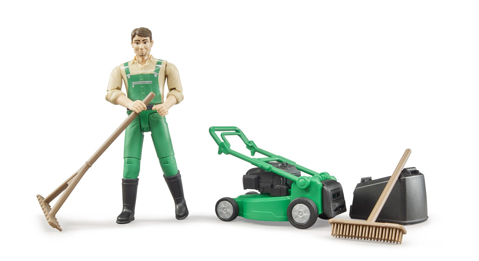 Bruder Gardener With Mower & Accessories