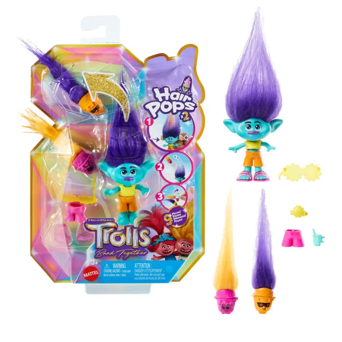 Dreamworks Trolls Band Together Hair Pops Small Dolls & Accessories Assortment