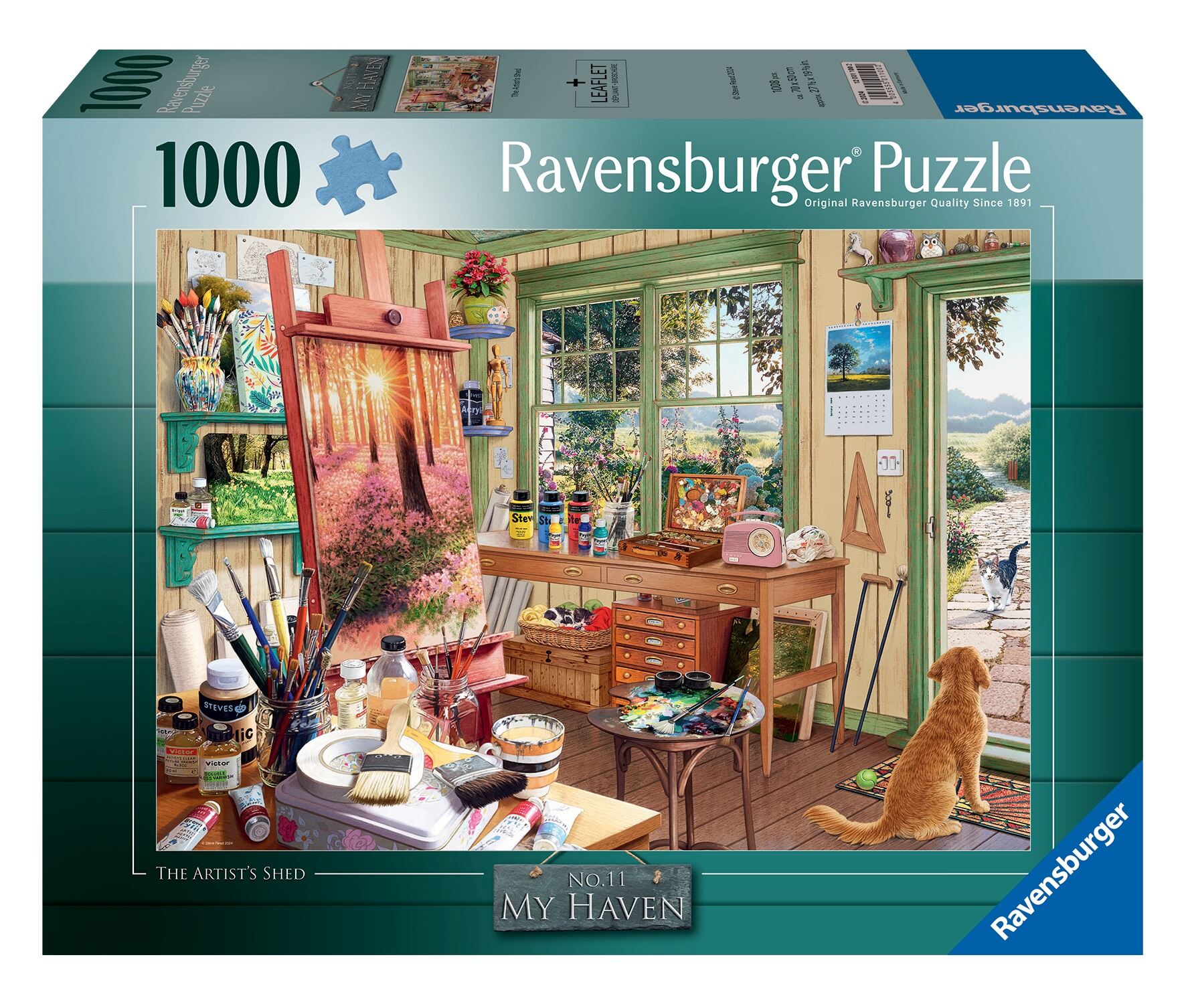 Ravensburger My Haven No.11, The Artist’s Shed 1000 Piece Jigsaw Puzzle