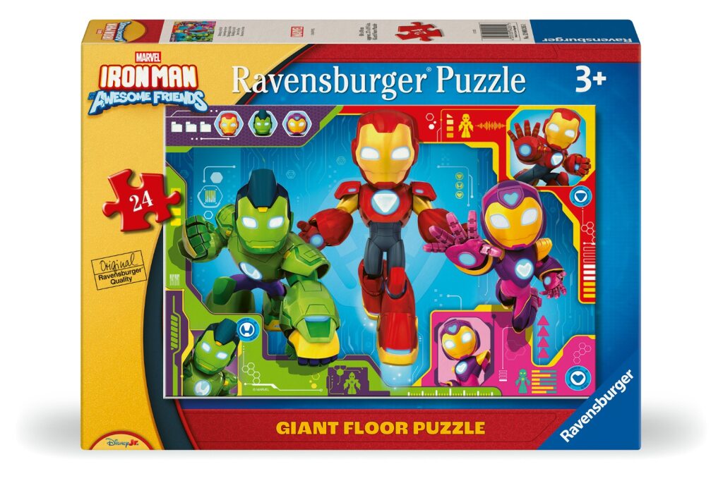 Ravensburger Iron Man & His Awesome Friends Giant Floor Puzzle, 24Pc