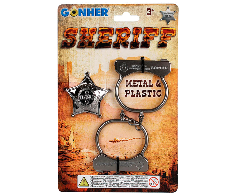 Cowboy Handcuffs And Sheriff Star