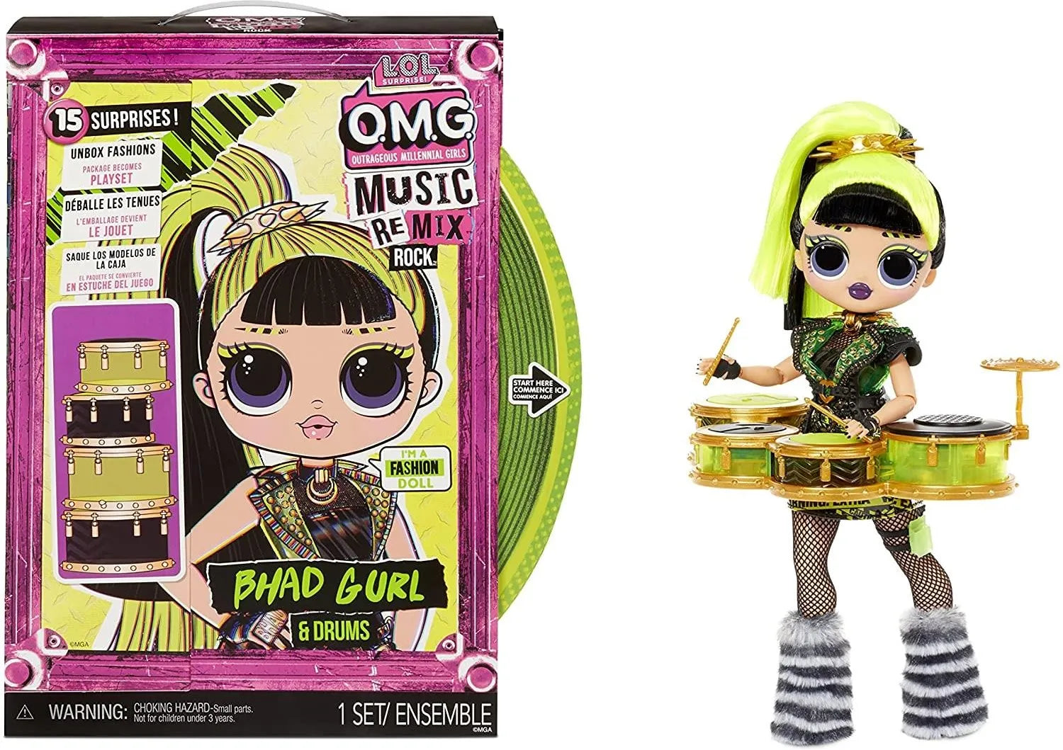 L.o.l. Surprise Omg Remix Rock Bhad Gurl & Drum