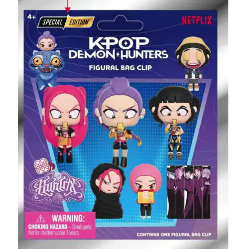 K-Pop Demon Hunters Special Edition Bag Clips Blind Bag Assortment