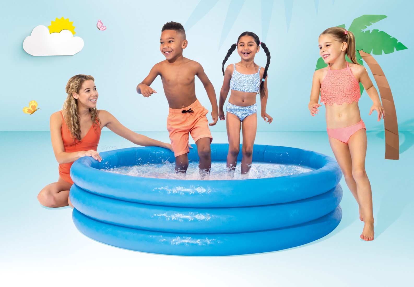 Intex Crystal Blue 3 Ring Pool