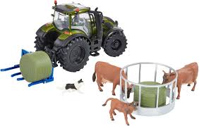 Britain’s Metallic Olive Green 1:32 Valtra Playset