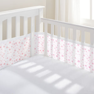 Mesh Cot Liner Twinkle Pink