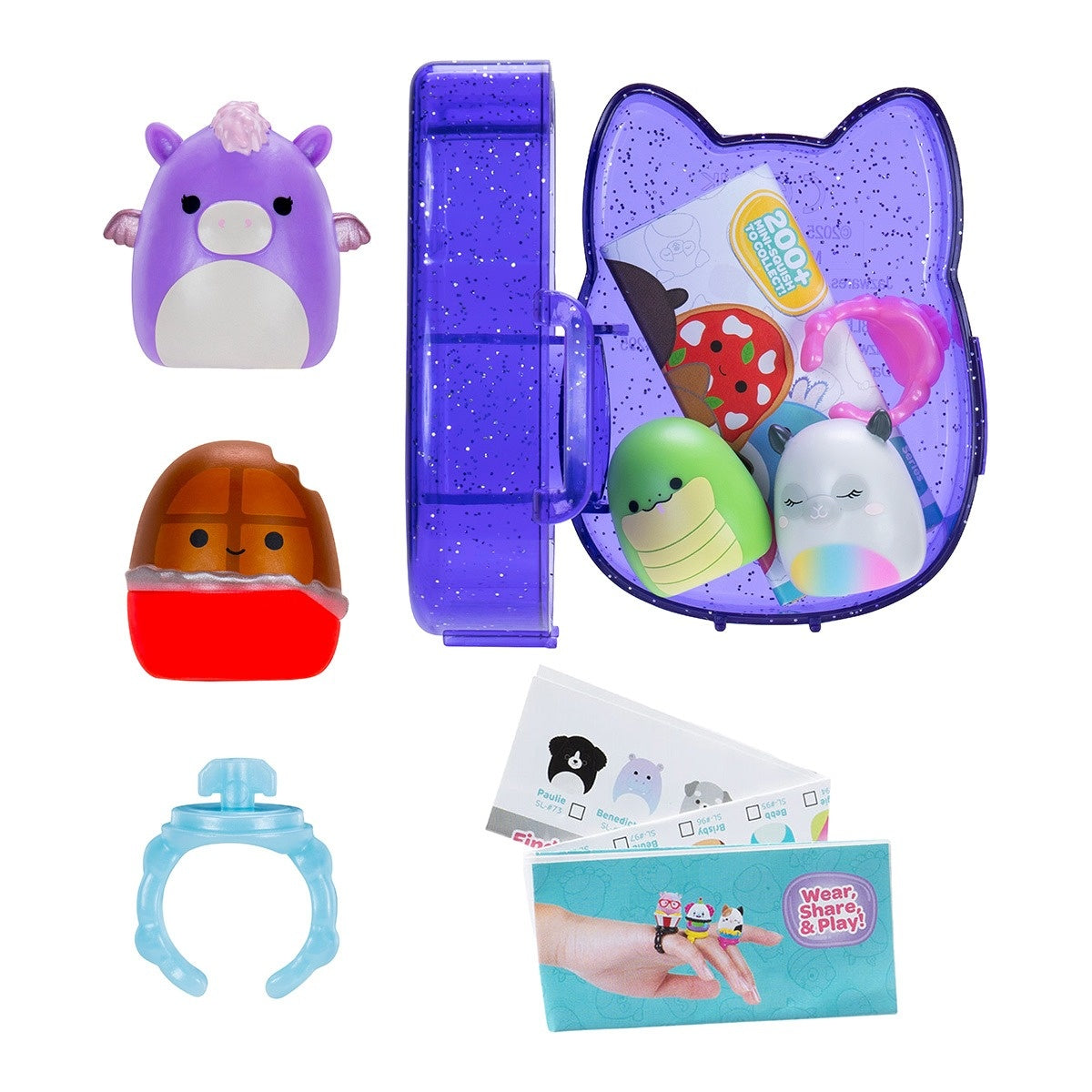 Original Squishmallows Squish-A-Longs 1” Mini Squish Bling Bag Series 3