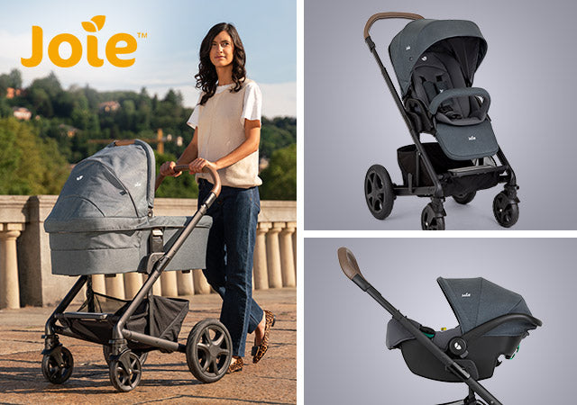 Joie Chrome Deluxe 3-In-1 Travel System & Car Seat- Moonlight
