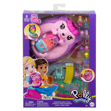 Polly Pocket Hedgehog Mom & Baby Compact Set