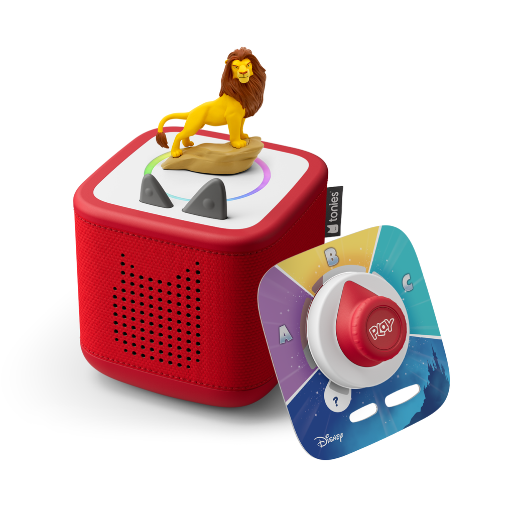 Tonies Toniebox 2  Full Play Set In Sunset Red With Lion King Tonie Figure