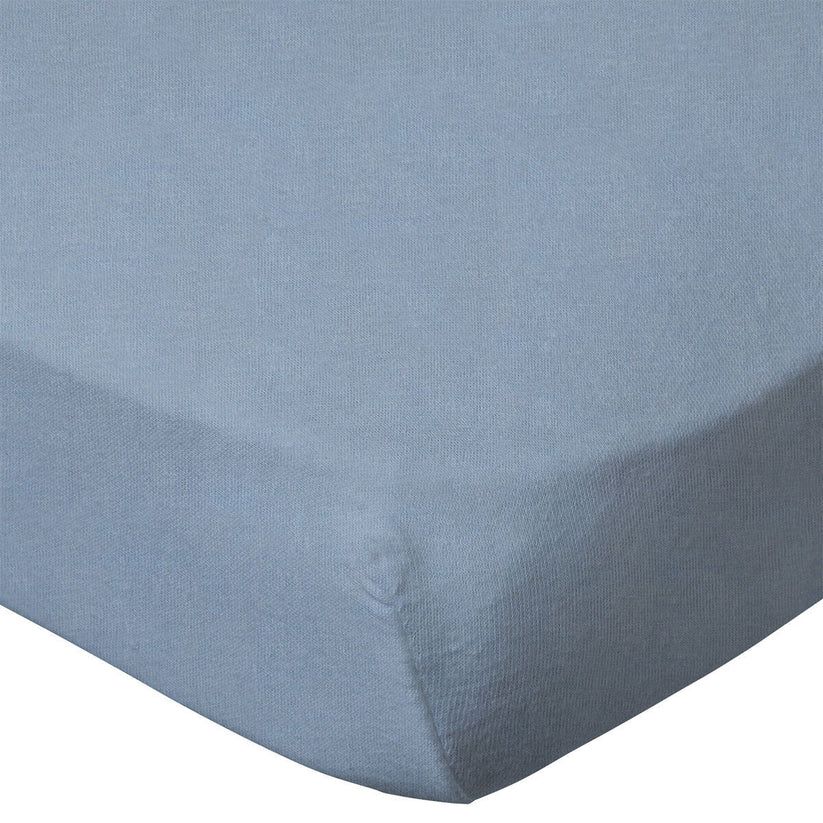 Babycalin 2-Pack Cot Fitted Sheets – 120X60 Cm – 100% Cotton – White & Blue