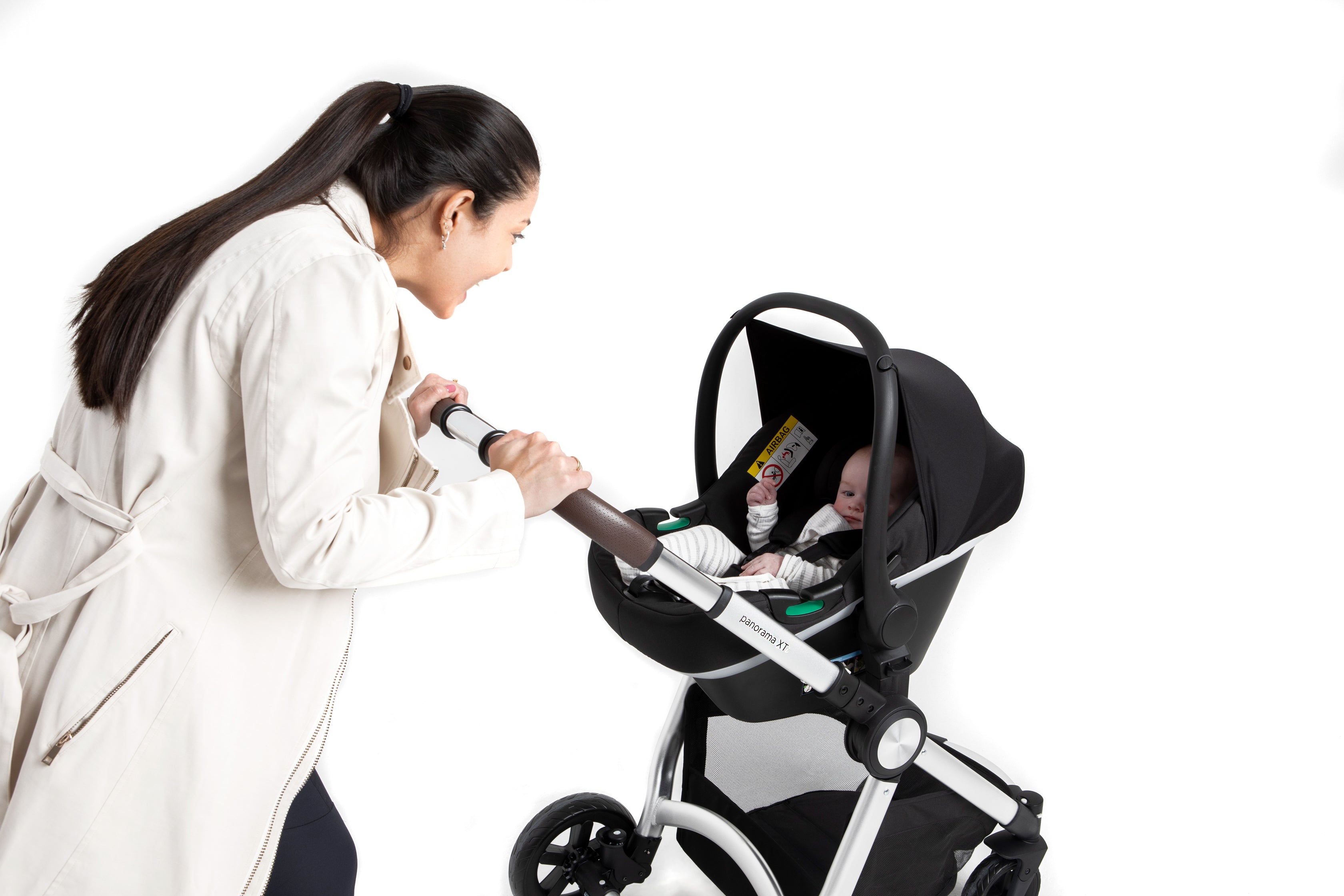 Panorama Xt I Travel System With I-Size Car Seat & Base Bundle - Grey