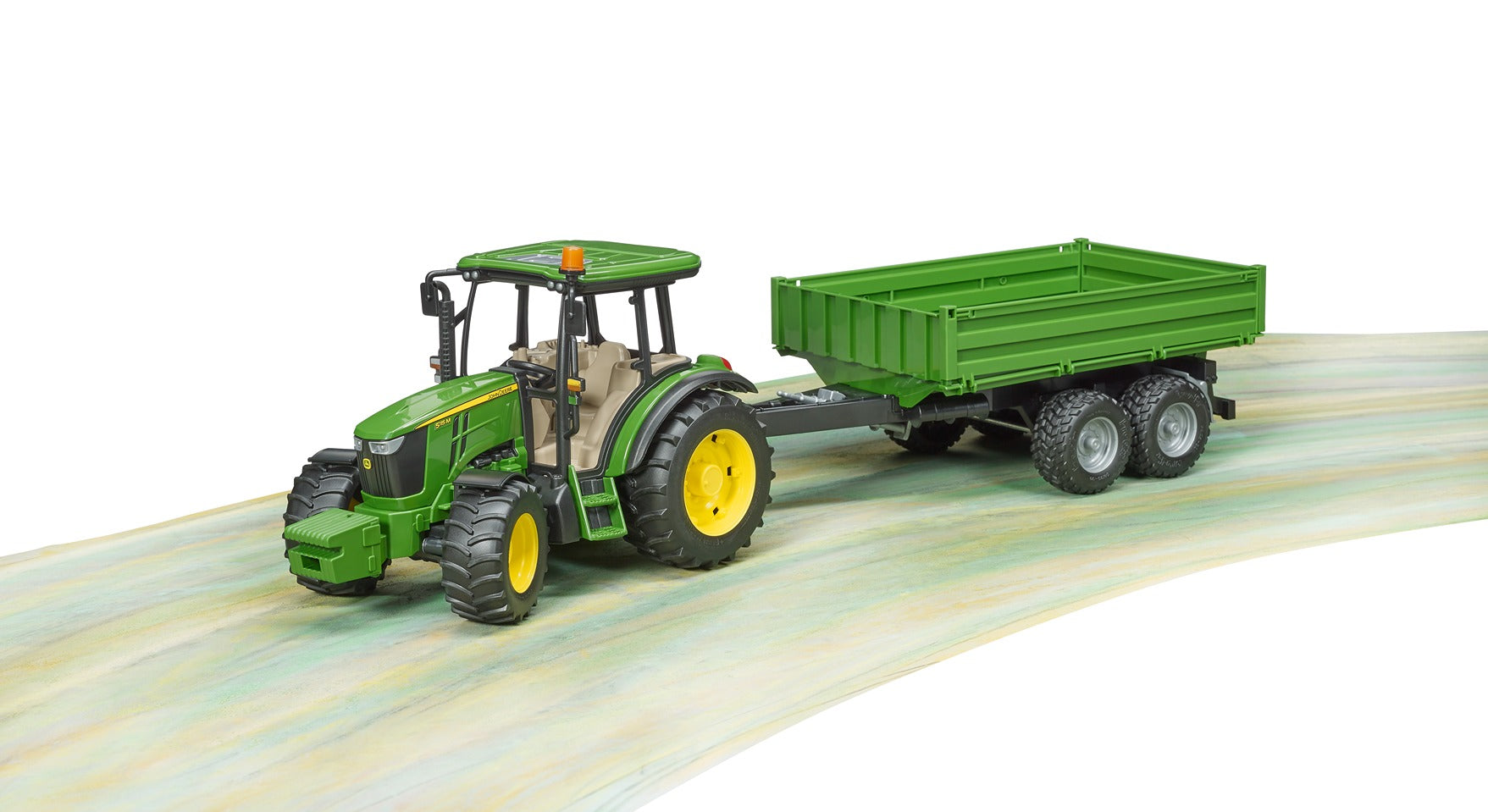 Bruder 1:16 John Deere 5115M Tractor With Tipping Trailer