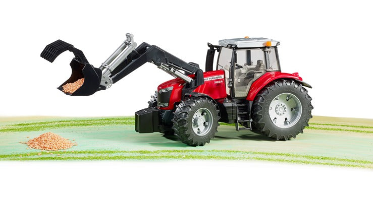 Bruder 1:16 Massey Ferguson 7600 Tractor With Front Loader