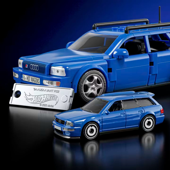 Mattel Brick Shop Hot Wheels Audi Avant Rs2 Building Toy Kit