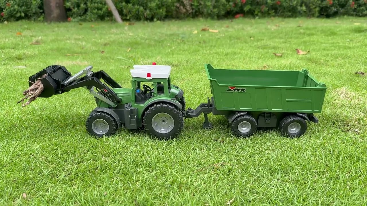 Remote Control Farm Tractor And Trailer