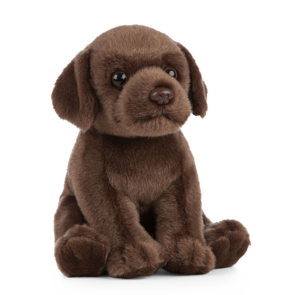 Living Nature Chocolate Labrador Puppy Plush Stuffed Animal Toy