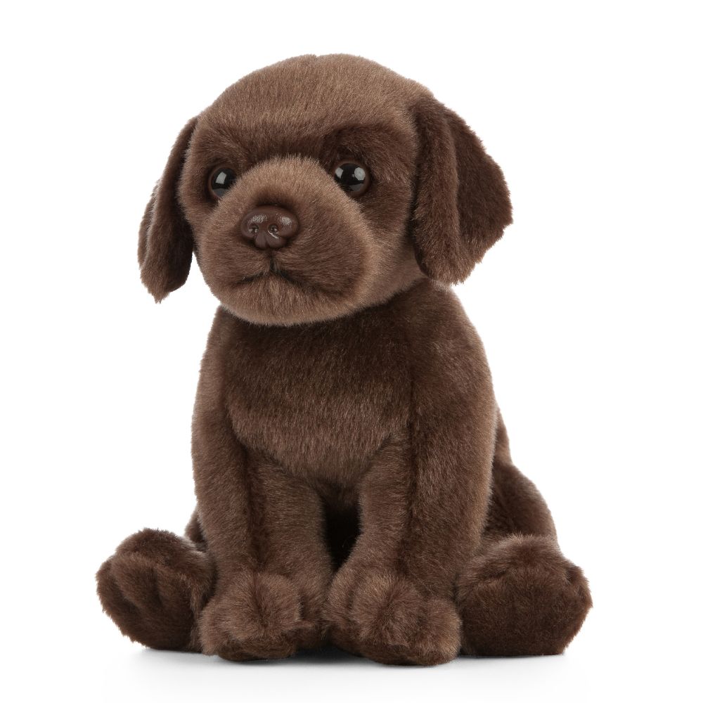 Living Nature Chocolate Labrador Puppy Plush Stuffed Animal Toy