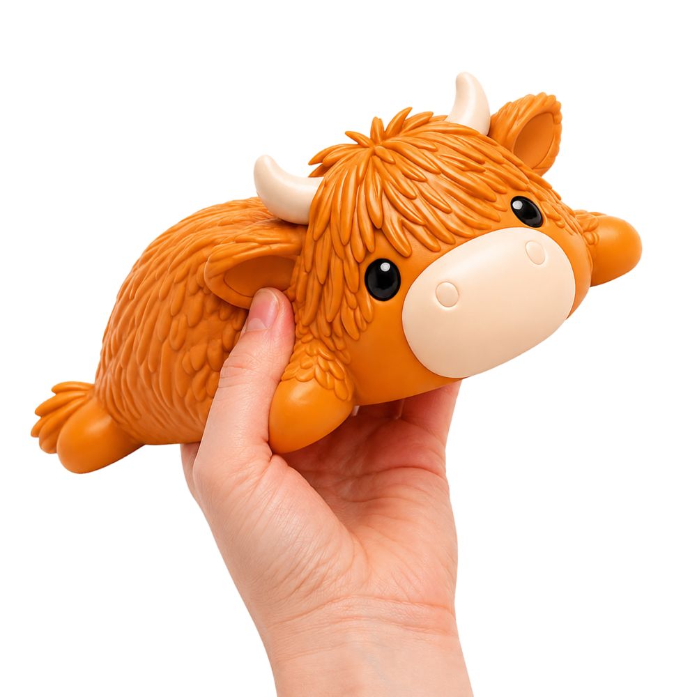 The Big Squij Highland Cow Slow-Rise Squishy Toy