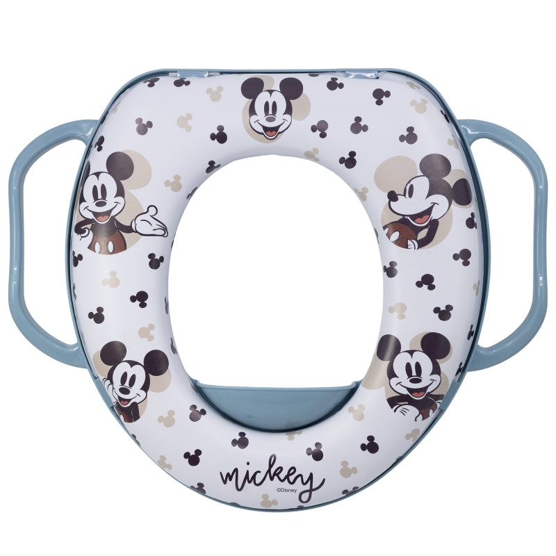 Disney Mickey Mouse Cushioned Toilet Trainer With Handles