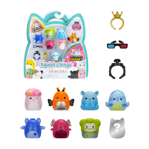 Original Squishmallows Squish-A-Longs 8 Pack Series 2 Wave 2 8 Pack