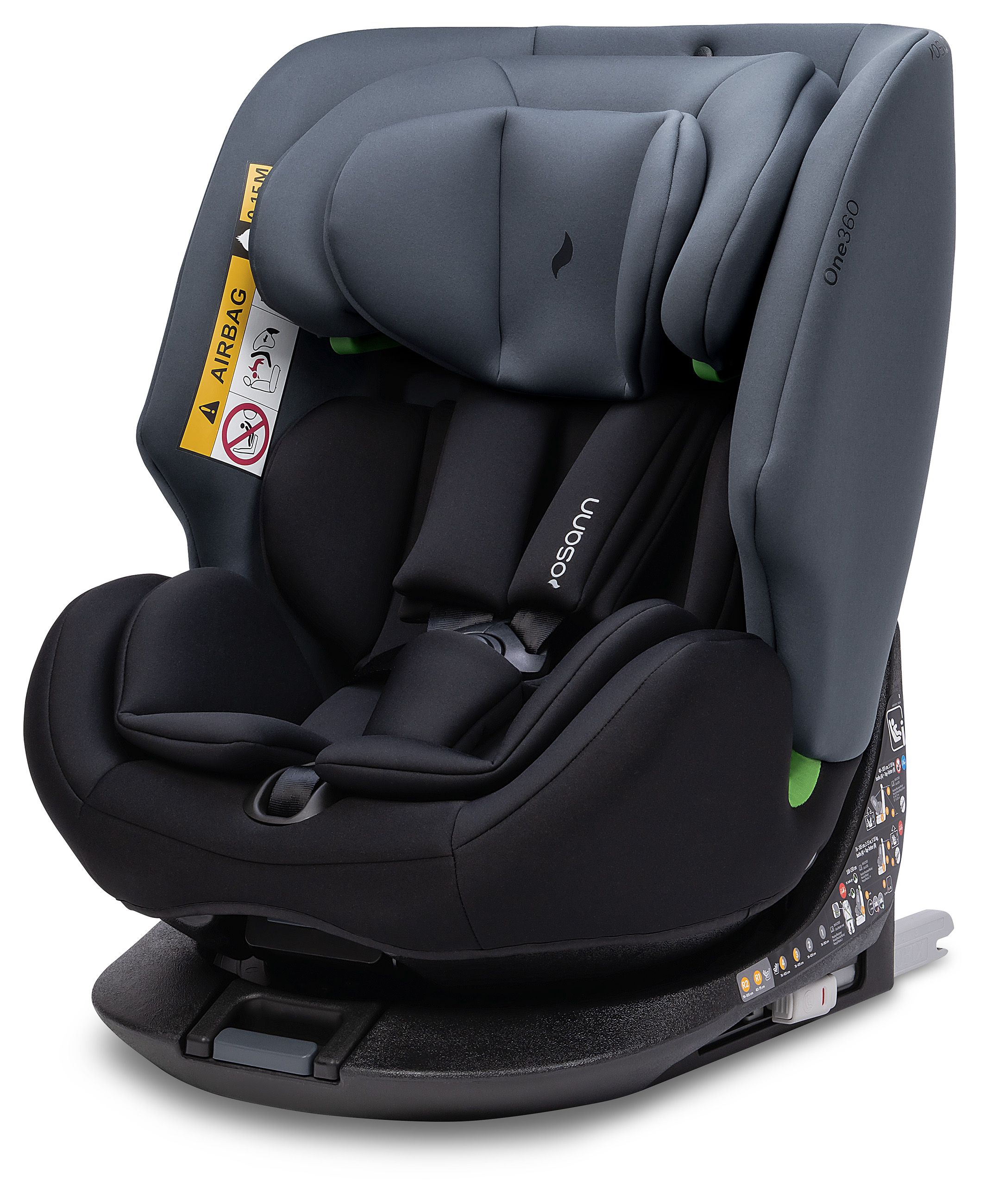 Osann Four 360 I-Size Rotating Car Seat With Isofix, Group 0+/1/2/3 Rear & Forward Facing (Birth To 11 Years)